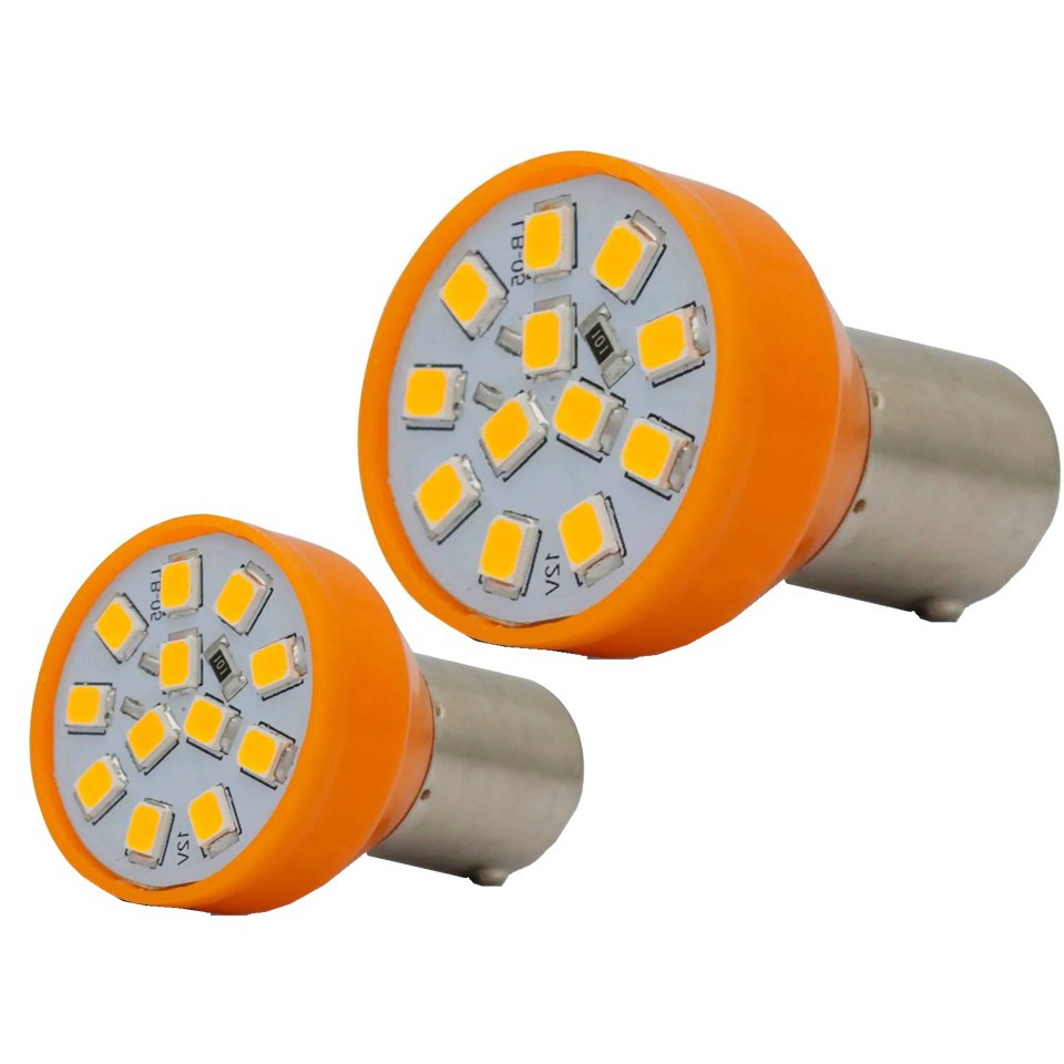 Lampada Seta Pisca Laranja 12 Led's Automotivo Par Ap053 | Shopee Brasil