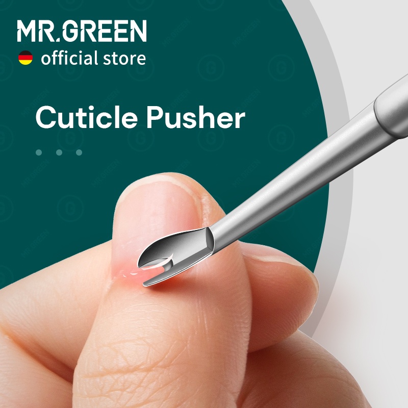 MR.GREEN Removedor De Cutícula Pele Morta Empurrador De Aço Inoxidável Ferramentas Da Arte Do Prego Manicure Raspador Nail Cleaner Trimmer em Oferta na Shopee