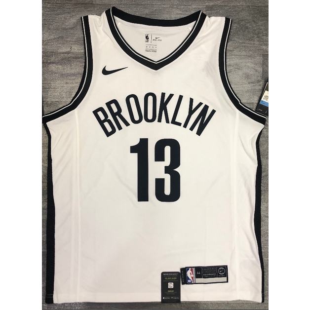 hot pressed nba Brooklyn Nets No. 13 Harden white basketball jersey