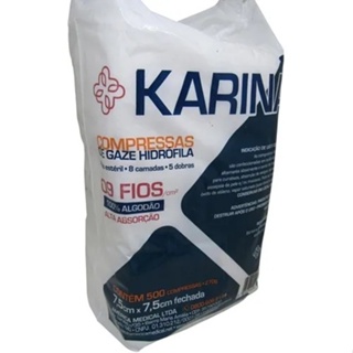 Compressa Gaze 9 11 e 13 Fios Karina 1 Pacote Odontologia Dentista Clínica Estética Hospitalar AMED em Oferta na Shopee