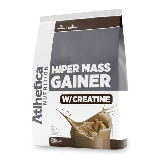 Massa Suplemento Academia 3kg Chocolate Hiper Mass Gainer w/creatina ...