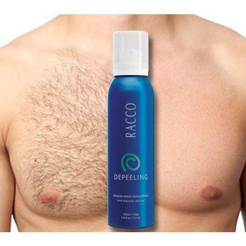 Mousse Spray Depilatório Depeeling Racco 150ml creme para depilar e depilação
