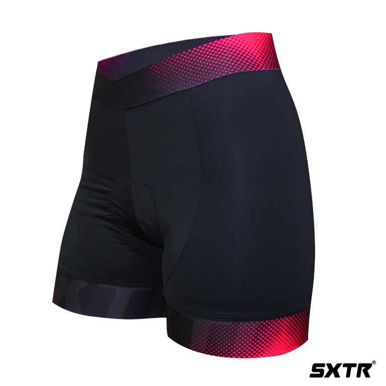 Bermuda Ciclismo Feminina Active Iris Preto e Rosa