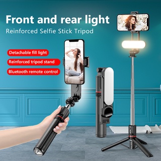 L15 Selfie Vara Dobrável Mini Tripé Foto Ao Vivo Com Luz De Preenchimento Sem Fio Bluetooth Do Obturador Remoto Para IOS Android Smartphones