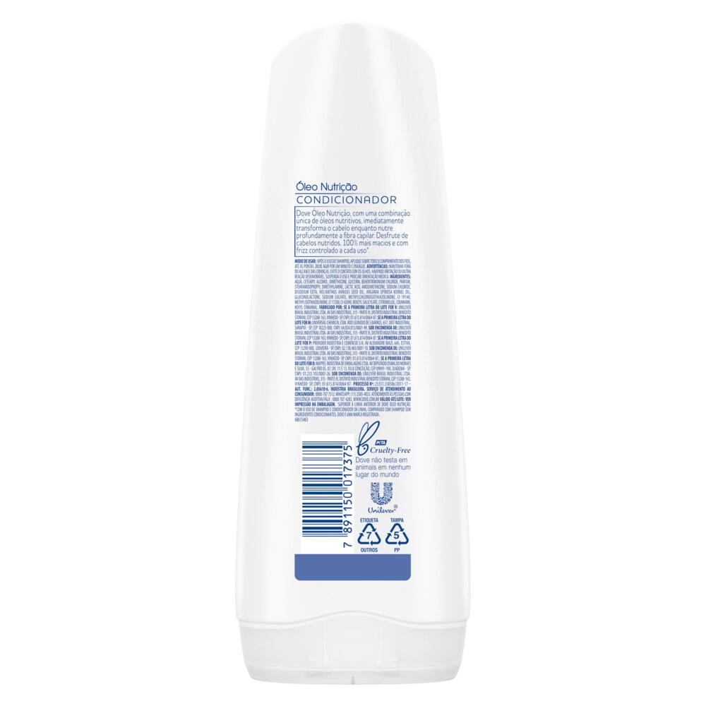 Detalhes do Condicionador Dove Óleo Nutrição 200ml