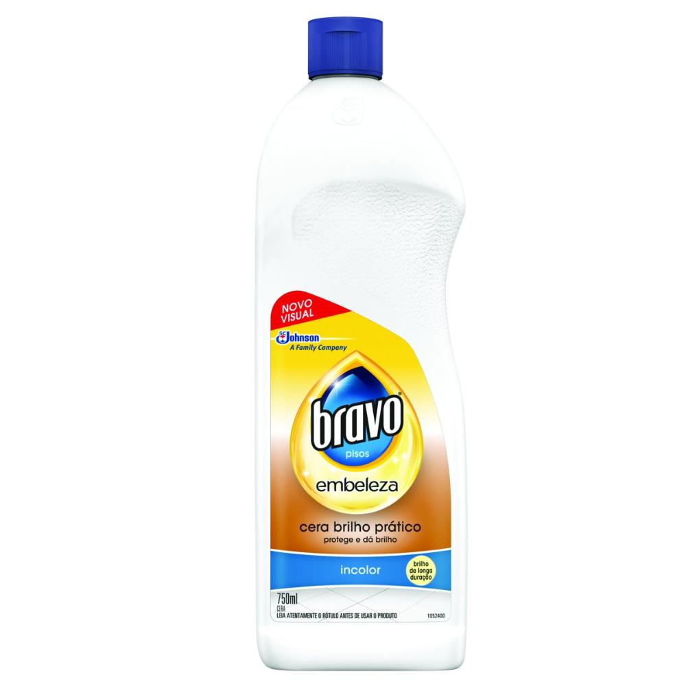 Cera Líquida Bravo Brilho Prático Incolor 750ml - Home & Living