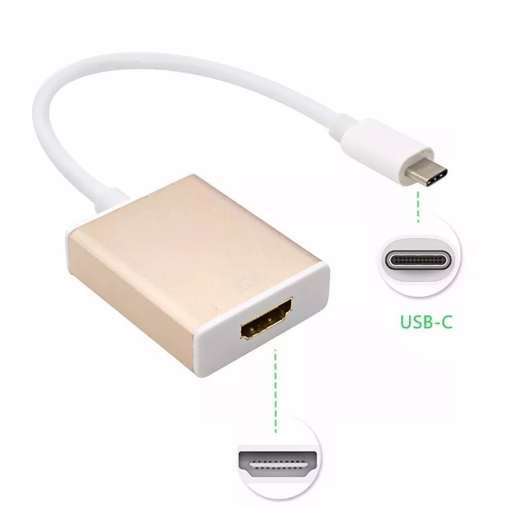 Cabo Adaptador Usb Tipo C 3.1 Para Porta Hdmi 4k Ultra