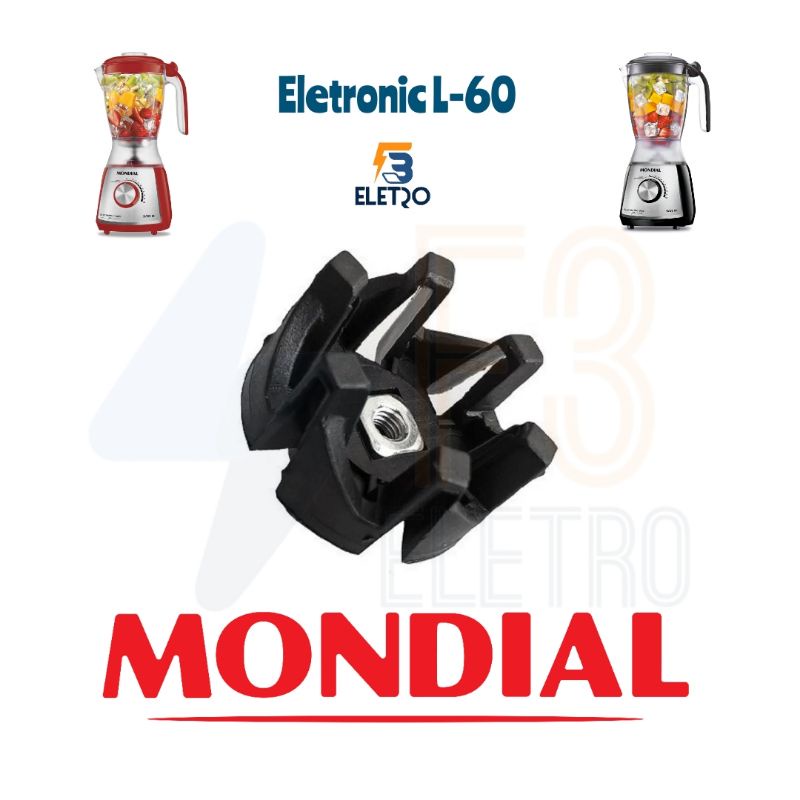 Arraste do Copo Original Liquidificador Mondial Eletronic L60 / L-66 / L-72 / L-74
