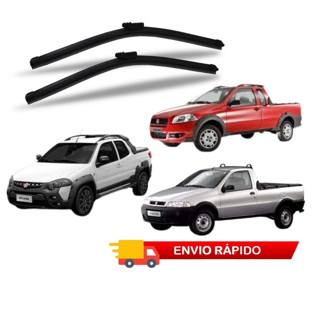 Par Palheta Limpador Parabrisa Fiat Strada 1998 a 2016 em Oferta na Shopee