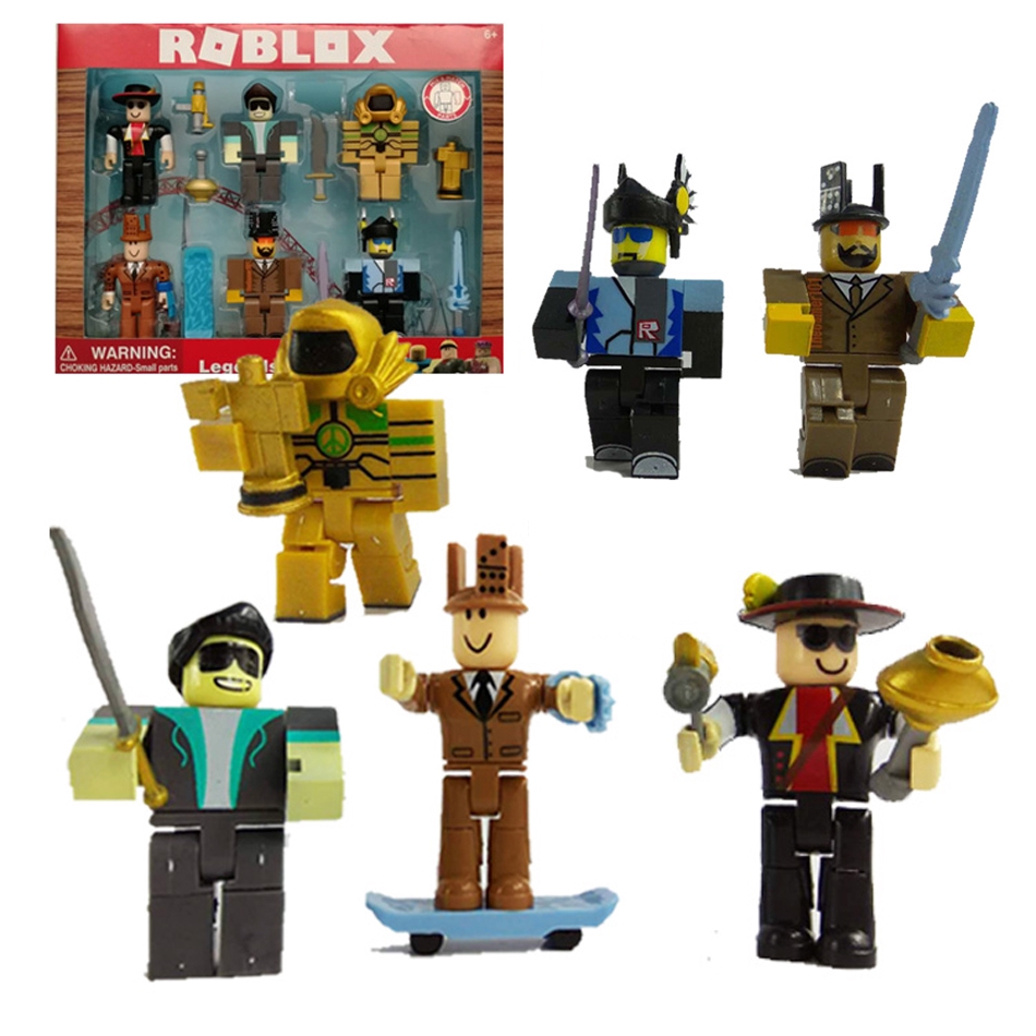 6 Pcs Lote Lendas De Roblox Mini Figuras De Acao Set Jogo Brinquedos Presentes Infantis Shopee Brasil - jogo lego roblox
