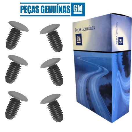 Kit 6 Rebite Presilha Painel Celta Prisma Astra 90431606  GM