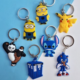 Chaveiro Emborrachado Personagens Geek Desenhos Filmes Séries Stitch Sonic Doctor Who