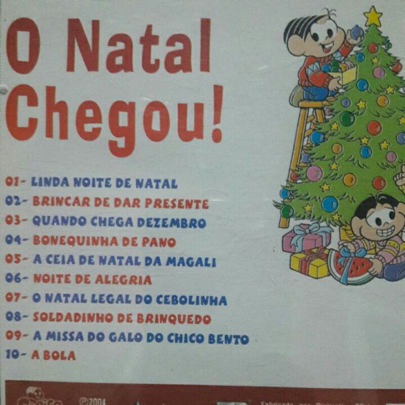 CD O Natal Chegou Turma da Mônica Infantil | Shopee Brasil