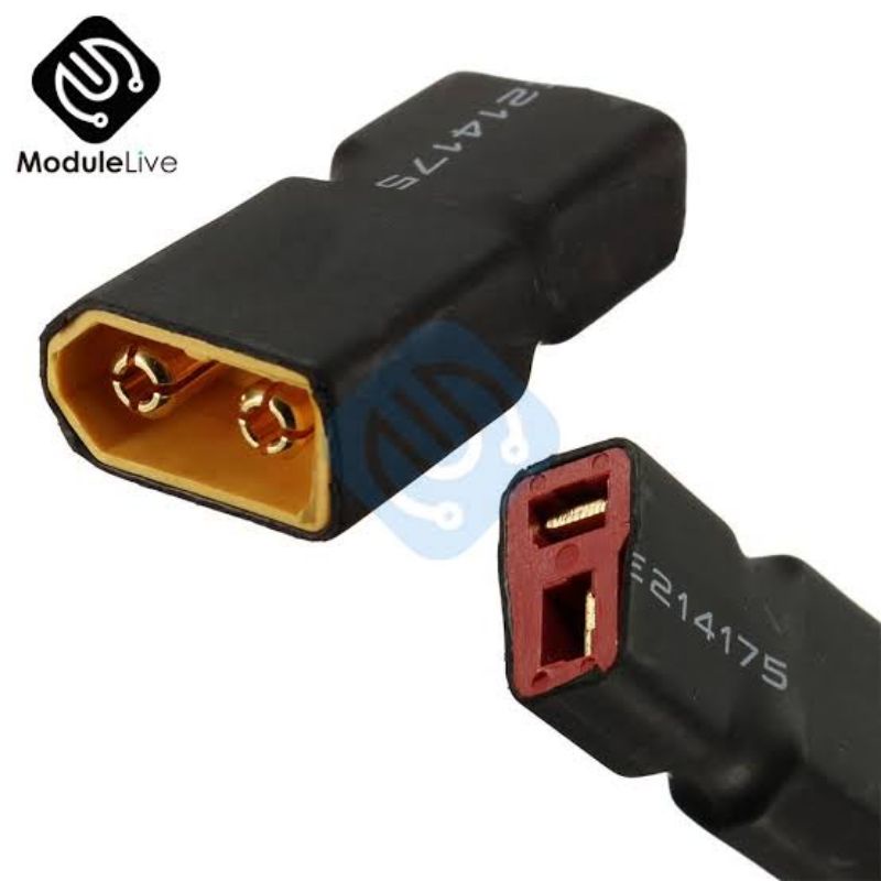 Plug Adaptador Xt60 Macho Para Deans T Fêmea tranforma conector Xt60 para conector T deans / XT60 PARA XT30 promocao em Oferta na Shopee