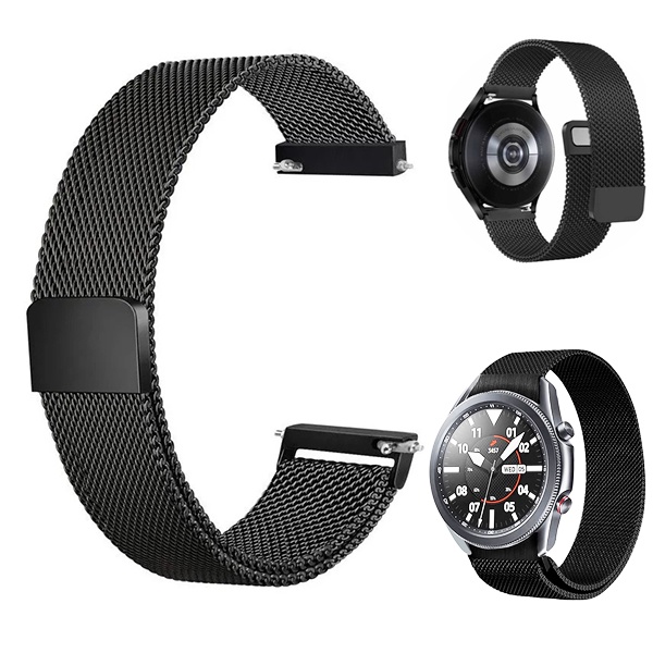 Pulseira Metal Samsung Galaxy Watch4 Milanese Aço Inox Fecho Magnético 40mm 44mm