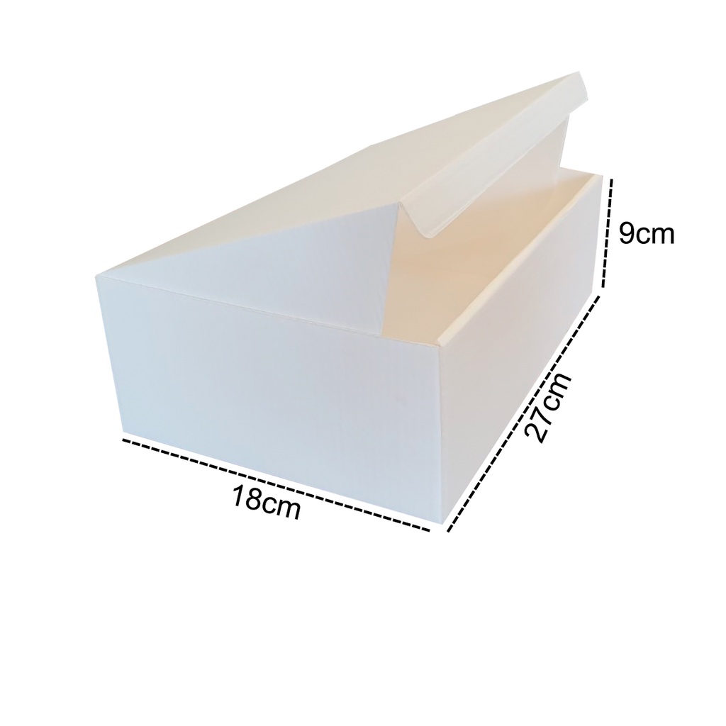 10 Caixas De Papelão 27x18x9 Montável Branco Envios Roupas