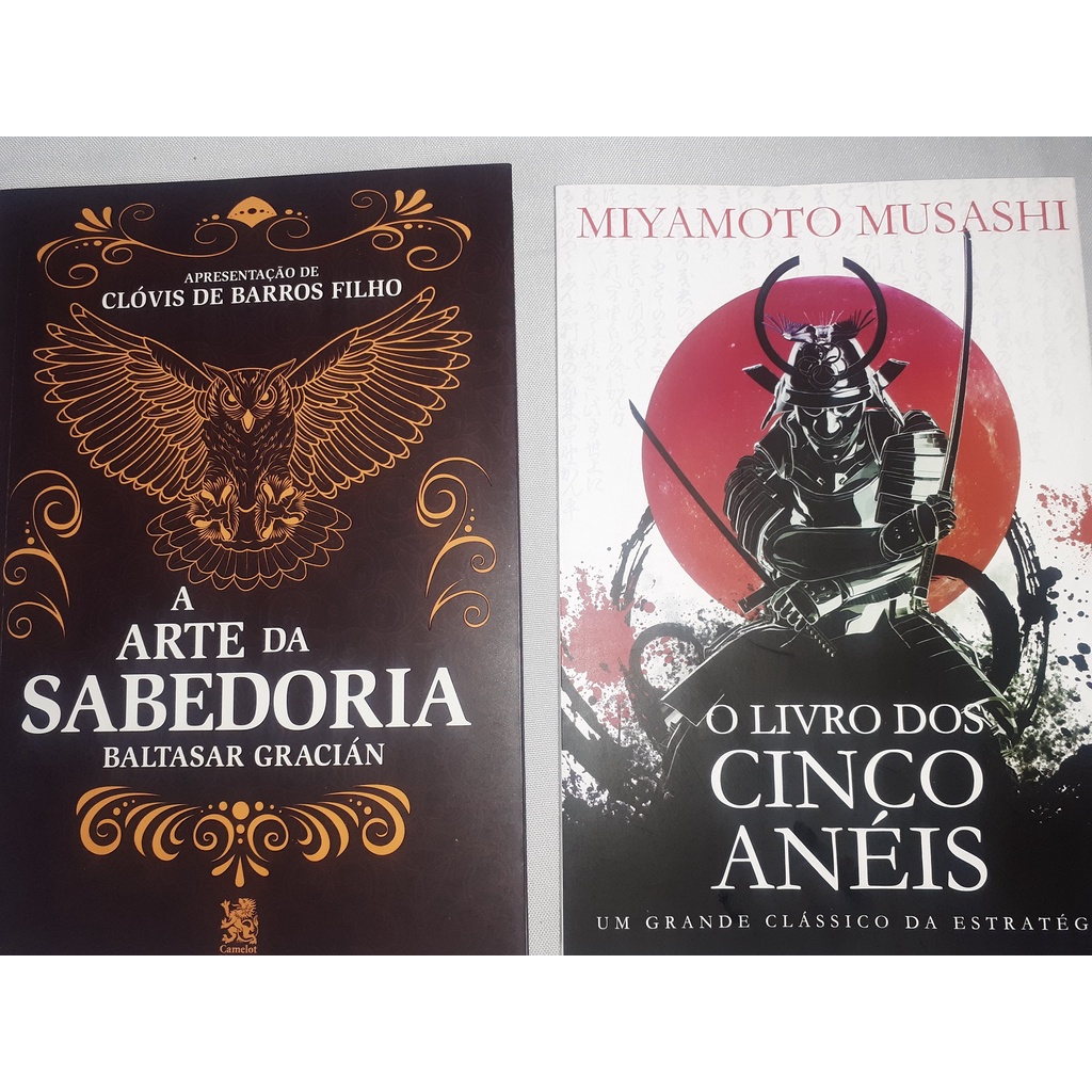 O LIVRO DOS 5 ANÉIS MUSASHI + A ARTE DA SABEDORIA COMBO 2 NOVOS