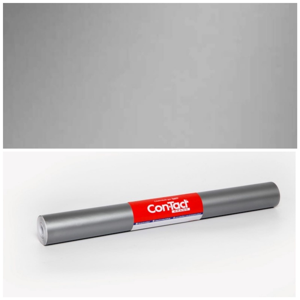 Papel Adesivo Contact Metalizado Prata Fosco 45 Cm X 2 Mts em Oferta na Shopee