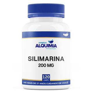Silimarina 200 MG 120 Cápsulas Cardo Mariano Pronta Entrega