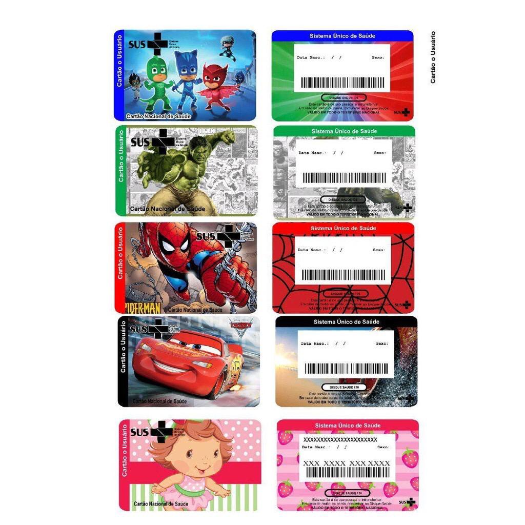Cartão SUS personalizado: 35 temas grátis para editar e imprimir