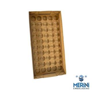 CAIXA 50 DOCES COM BERÇO 35X17,5X5 CM PARDO - 10 UNIDADES em Oferta na Shopee
