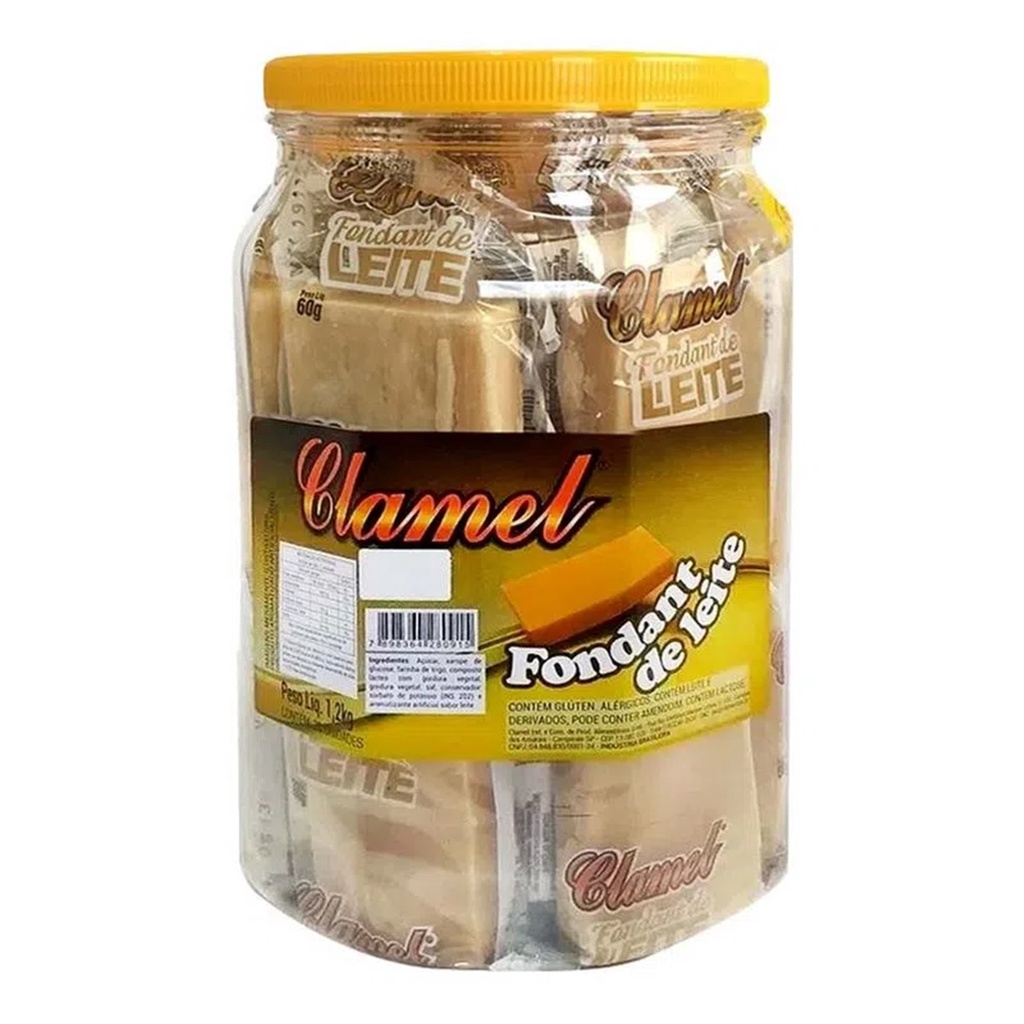 Doce Fondant De Leite C/20un - Clamel
