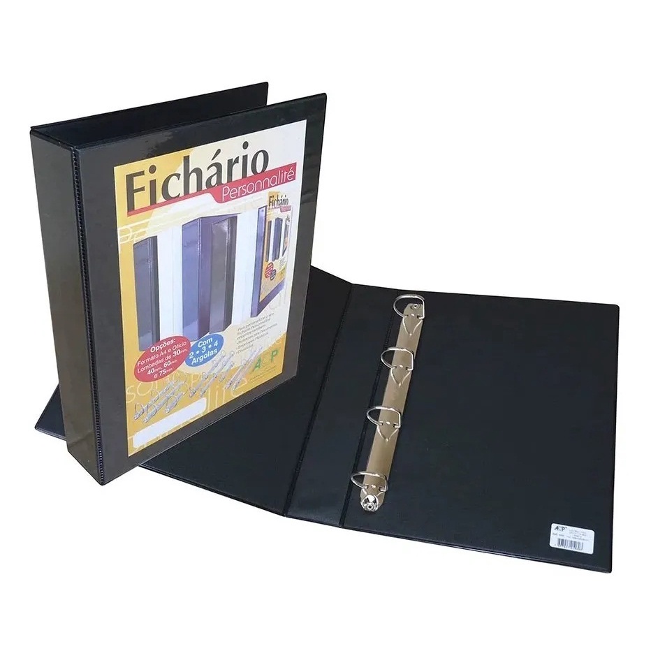 Fichario Universitário Acp Oficio 4 Argolas 75mm