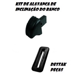 Kit de Alavanca e Arremate do Banco – Preto ou Cinza – GM Chevrolet - Chevette -  Monza- Monza Sedan