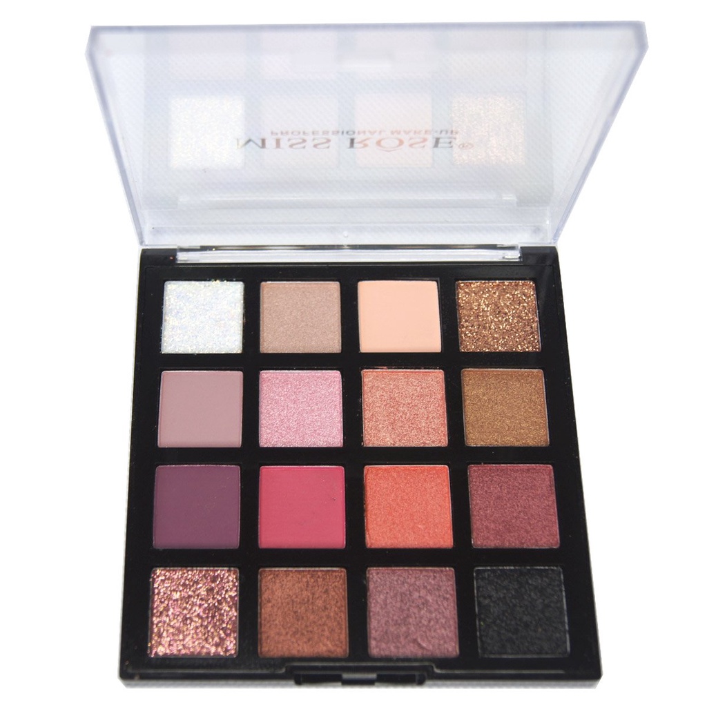 Paleta de sombras 16 cores - Miss Rosê
