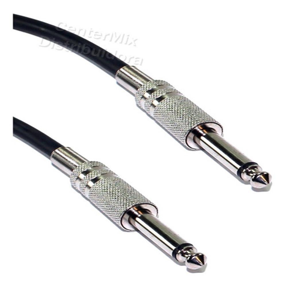 Cabo P10 Stereo X P10 Stereo Trs Balanceado Niquel 3 Metros CABO P/ CAPTACAO P10 X P10 3 METROS