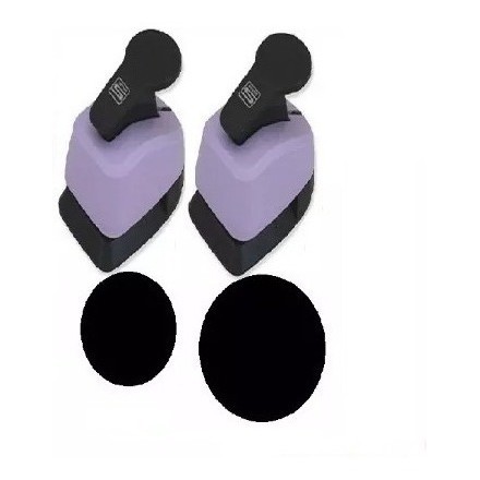 Kit Cortador Furador 38mm + 25mm Circulo Liso - Eva Papel em Oferta na Shopee