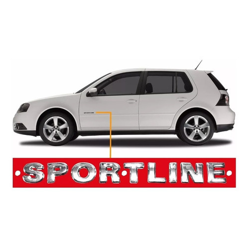 Emblema Sportline  - Volkswagen - Polo Gol Golf Fox