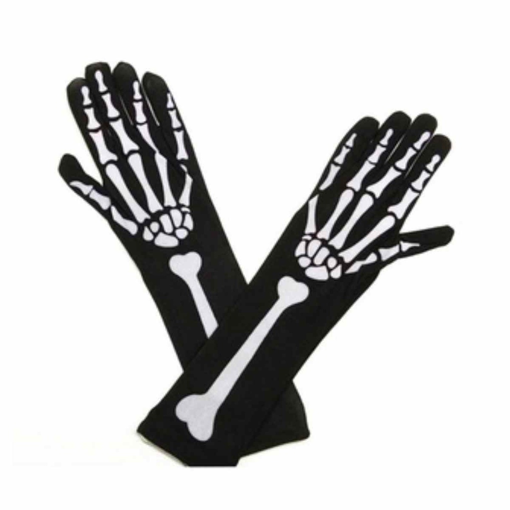 Luva Mão De Esqueleto P Fantasia Caveira Esqueleto Halloween