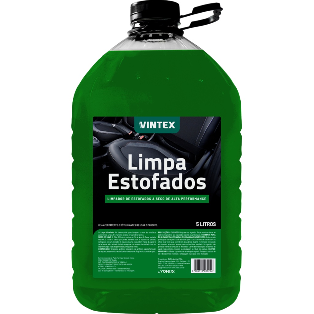 Produto para Limpar Banco de Carro Limpa Estofados Vonixx 5L em Oferta na Shopee