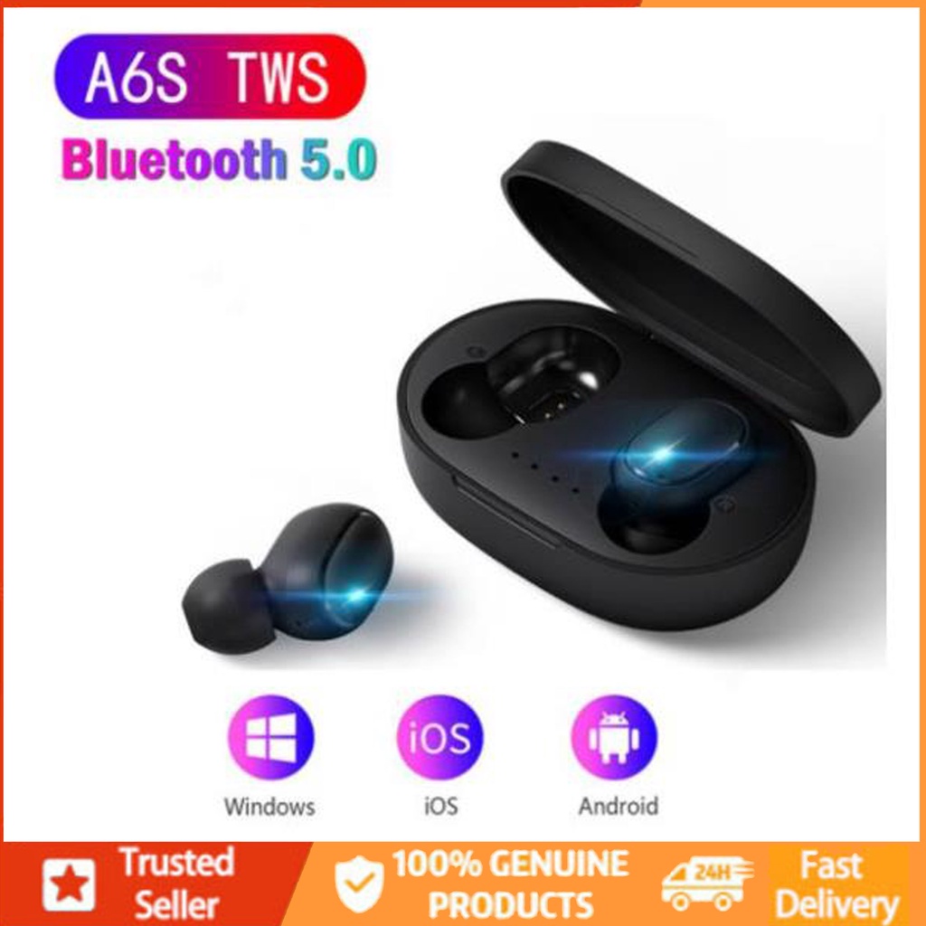 A6S Airdots Tws Fones De Ouventude Bluetooth 5.0 Juventude Verdadeiro Fones De Ouvido Sem Fio