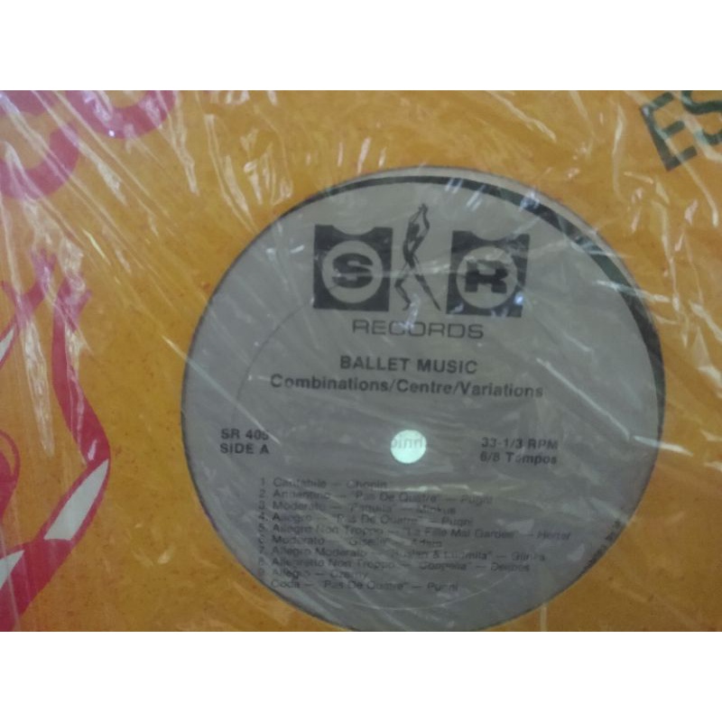Disco Vinil Antigo para Aula de Ballet Clássico Raridade Exercícios de Barra e Centro Importado Colecionador LP