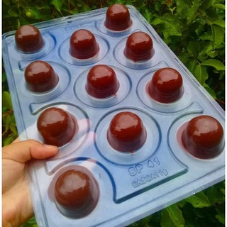 Forma Bombom Trufa Chocolate 20g 30g 45g 60g 85g Semiprofissional Especial c/ Silicone (3 partes) - BWB