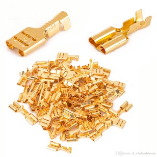100X Terminal Encaixe Femea 4,8mm Automotivo / Mosquitinho (Pacote c/ 100 Unidades)