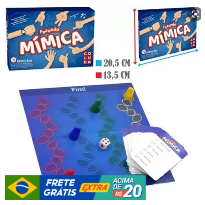 Jogo Fazendo Mimica - Tabuleiro