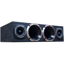 Caixa Corneteira 2 Driver Corneta Alumínio 2 Super Tweeter Tuiter Voz Medio Agudo Som Automotivo