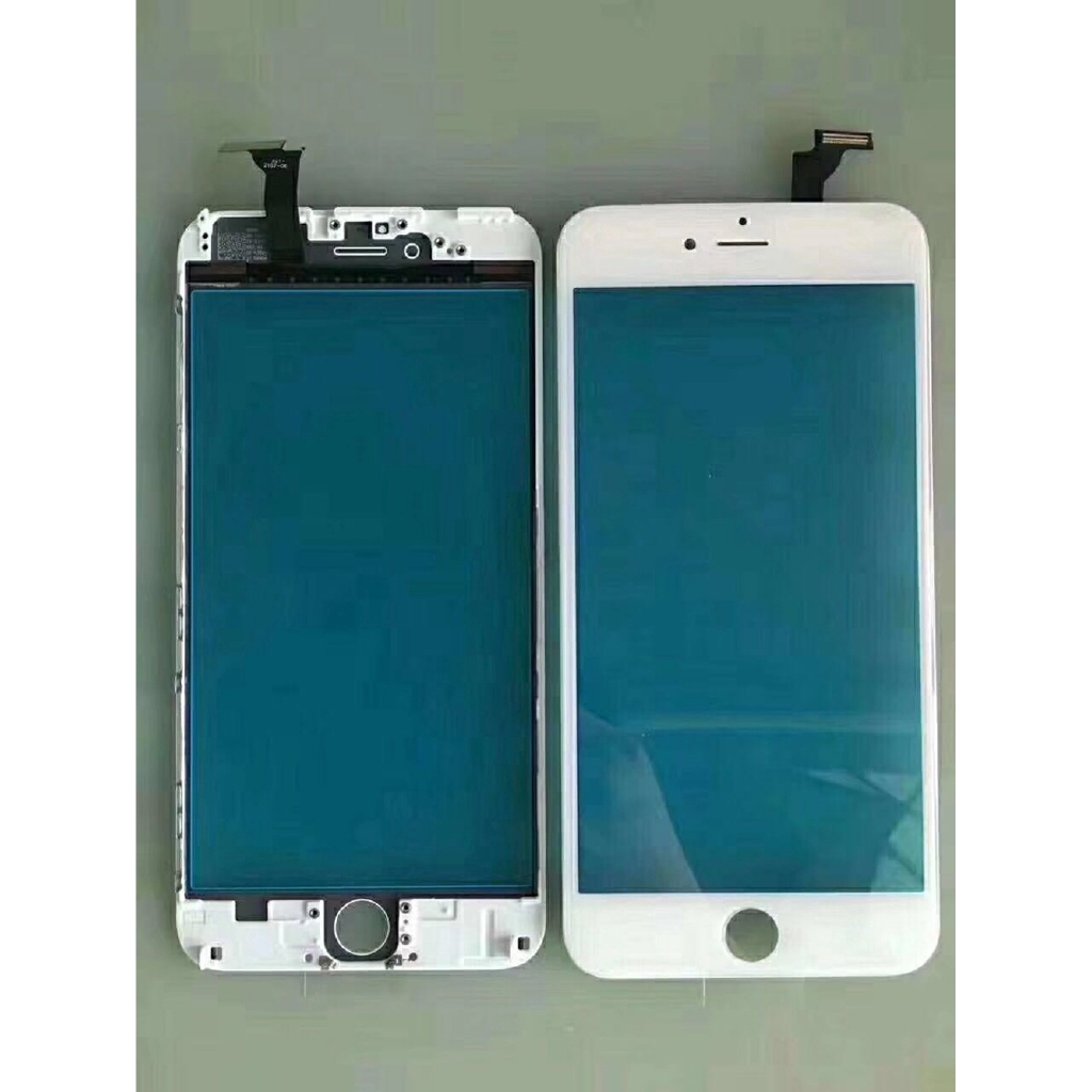 Tela Sensível Ao Toque Para iP 6S Plus iPhone 6 8 7 5 5S Display LCD De Vidro Com Moldura Metálica OCA Peça De Reparo Do Telefone Adesivo