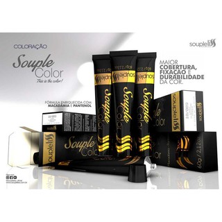 Coloração Tintura Permanente Souple Color Liss Profissional 60g do 8 ao 12 Do Louro Claro ao Ultra Claro Tonalizantes Matizadores Original em Oferta na Shopee