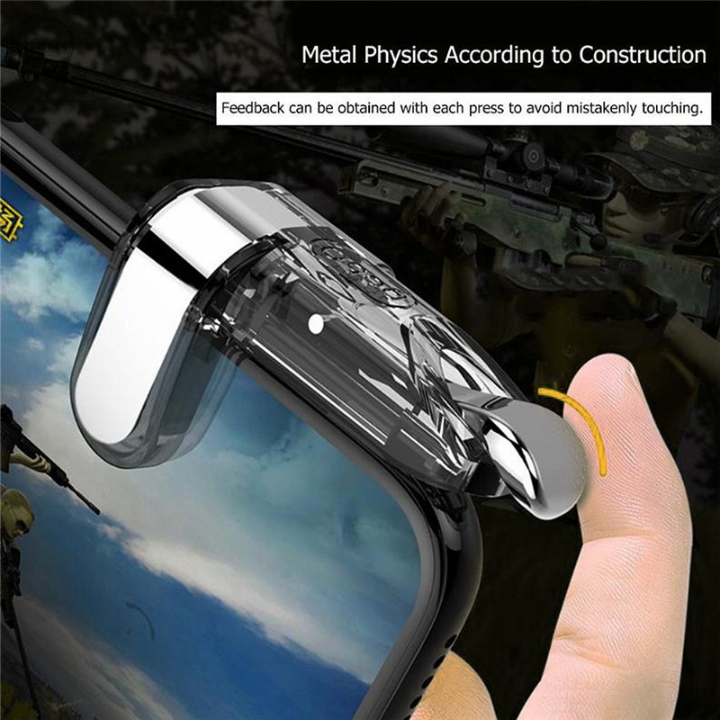 Controlador De Jogo Móvel L1R1 Gatilho Botão Pubg Para Android E Ios Sistema