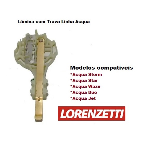 Lamina Contato Para Ducha Acqua Ultra Com Trava do Embolo  A-14 Lorenzetti