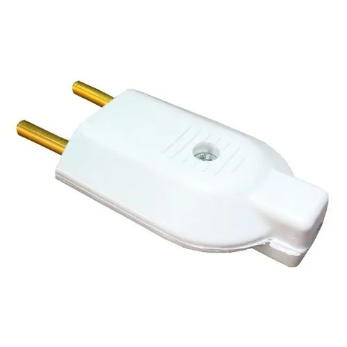 Plug Pino Tomada Macho Branco 2 Pino 10a Padrão Antigo Novo em Oferta na Shopee