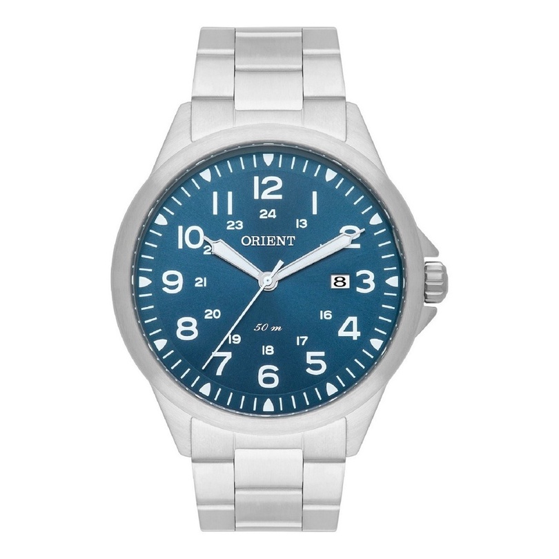 Relogio Orient Masculino Mbss1380 D2sx Prata Azul Aco em Oferta na Shopee