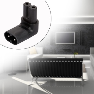 BT IEC 320 2-Pin C7 Fêmea Para C8 Macho 90 Graus Adaptador De Energia Ca Em Ângulo Reto