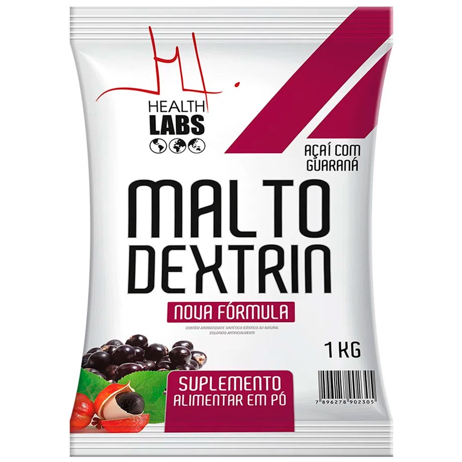 Malto Dextrin - Refil 1000g - Health Labs (100% Original) em Oferta na Shopee
