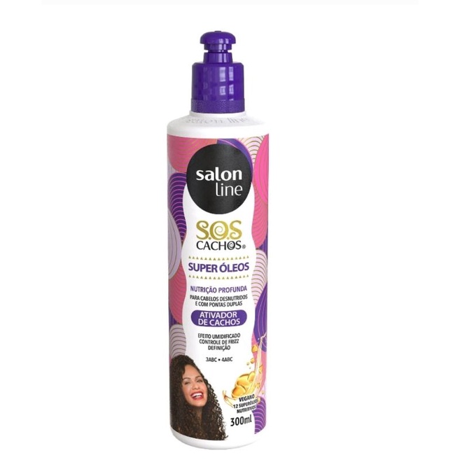 Ativador De Cachos Super Oleos Nutritivo S O S Cachos Salon Line Shopee Brasil