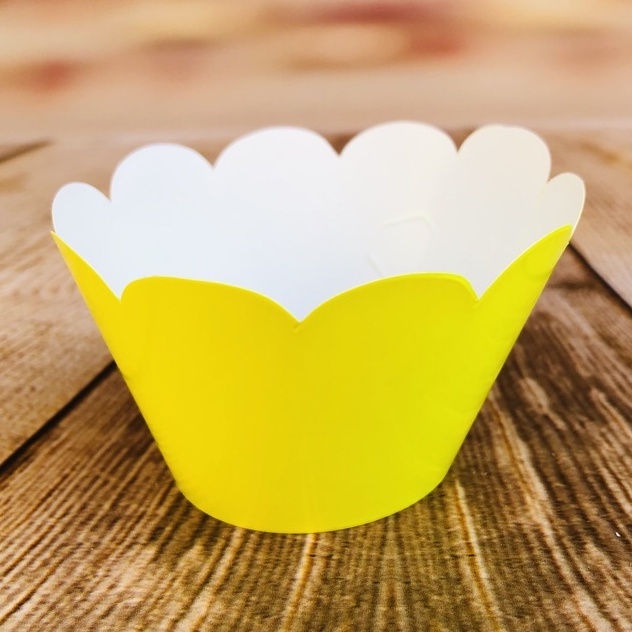 kit  Wrappers Saia Para Cupcake MINI forma mini cupcake - (MINI SAIA) AMARELA 20.2 em Oferta na Shopee